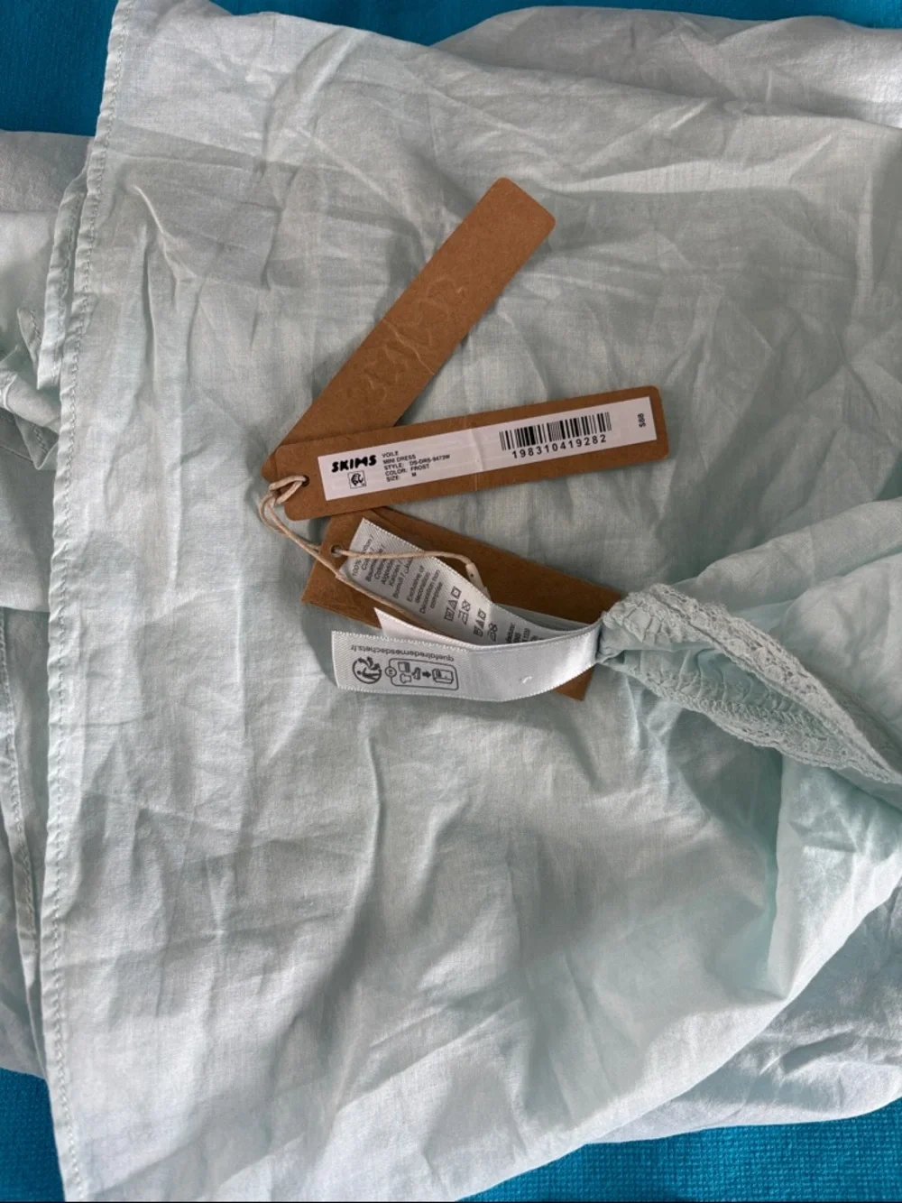 ✨ SKIMS Cotton Voile Mini Dress 👗 | Frost |M✨ - Picture 7 of 7